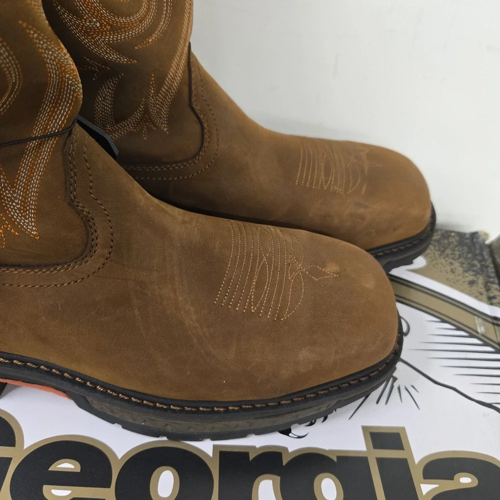 Georgia Boot Carbo-Tec LT Steel Toe Waterproof Pull On Work Boot GB00264 9 M